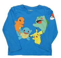 Modré tričko s pokémony C&A