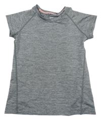 Sivé melírované športové tričko H&M
