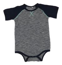 Tmavomodré melírované body Topomini