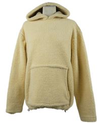 Dámská smetanová huňatá mikina s kapucí Brink 