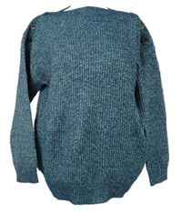 Dámský modrý melírovaný svetr Bodyflirt 