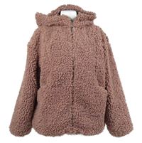 Dámská starorůžová huňatá bunda s kapucí Nutmeg 