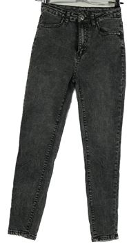 Dámske tmavosivé skinny rifle Shein