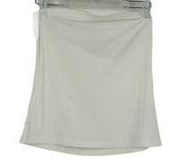 Dámský bílý žebrovaný top bez ramínek F&F