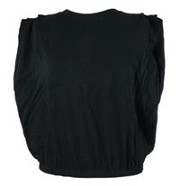 Dámský černý crop volný top Zara 