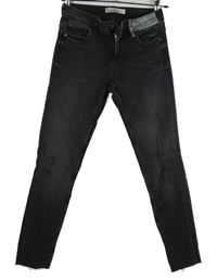 Dámské šedé skinny rifle Zara 