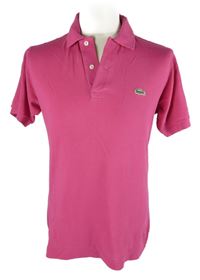 Pánské tmavorůžové polo tričko Lacoste 