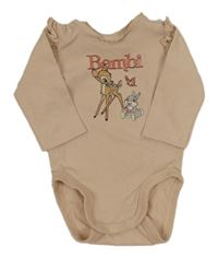 Pudrové body s Bambim a volánky H&M
