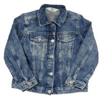 Modro-bílá riflová bunda H&M