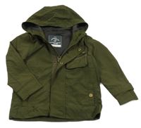 Khaki šušťáková jarná bunda s kapucňou George