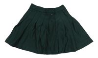 Tmavozelená skladaná sukňa Zara