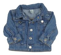 Modrá rifľová bunda H&M