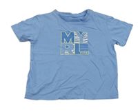 Modré tričko s nápisem Mayoral