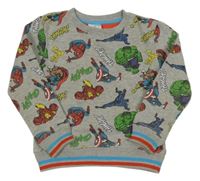 Sivá mikina s Avengers Disney