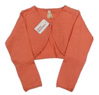 Nové - oranžové pletené bolerko