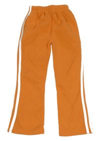 Oranžové tepláky s pruhmi