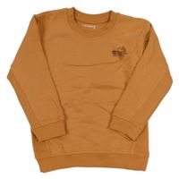 Oranžová mikina s potlačou Nutmeg