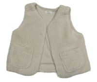 Smotanová huňatá podšitá vesta Next