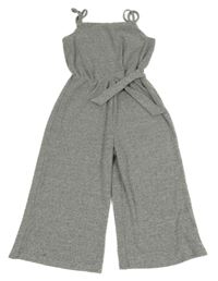 Sivý melírovaný úpletový nohavicový overal Primark