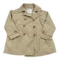 Béžový šusťákový jarní kabát Mango