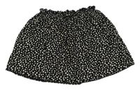 Čierno-smotanová bodkovaná á sukňa H&M