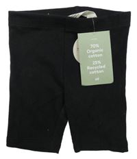 Nové - Černé žebrované elastické kraťasy H&M