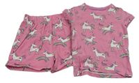 Ružové pyžama s jednorožcami zn. M&S