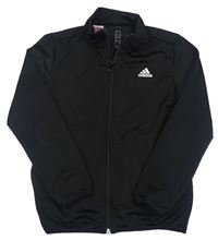 Čierna športová prepínaci mikina s logom Adidas