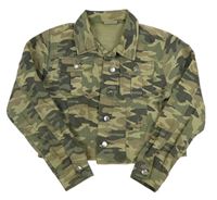 Khaki-béžová army crop riflová bunda Matalan