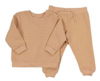2set - Svetloružová rebrovaná mikina + tepláky zn. Primark