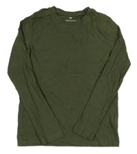 Khaki tričko zn. H&M