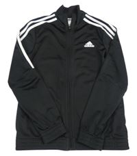 Čierna funkčná športová prepínaci mikina s logom Adidas