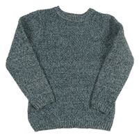 Tmavomodro-biely vzorovaný sveter Primark