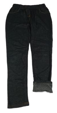 Černé zateplené tregíny riflového vzhledu Staccato 