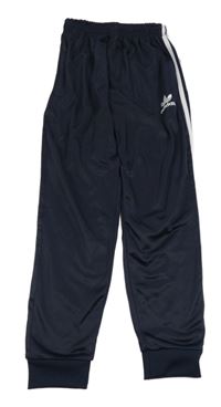 Tmavomodré sportovní kalhoty s logem Adidas 