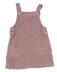 Svetloružové menšestrové šaty George