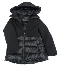 Černá funkční šusťáková zimní bunda s kapucí Columbia