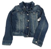 Tmavomodrá riflová crop bunda GAP