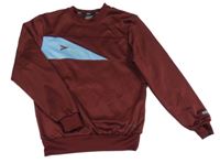 Mahagónovo-svetlomodrá športová mikina Mitre