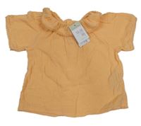 Nové - Oranžová crop blúzka s golierikom Primark