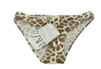 Nové - Bielo-hnedé vzorované plavkové nohavičky Zara