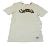 Bílé tričko s logem Jack&Jones 