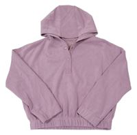 Lila oversize crop mikina s kapucňou Dunnes
