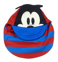 Červeno-modro-černá pruhovaná UV kšiltovka s Mickey Disney
