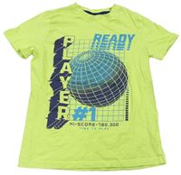 Limetkové tričko s potlačou F&F