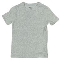 Svetlošedá -biele melírované rebrované spodné tričko F&F