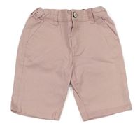 Světlerůžové chino plátěné kraťasy Denim Co.