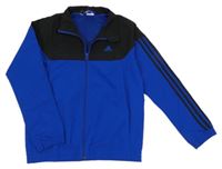 Safírovo-černá šusťáková sportovní bunda Adidas