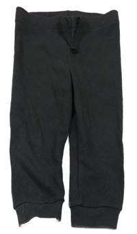 Tmavošedé žebrované tepláky PRIMARK