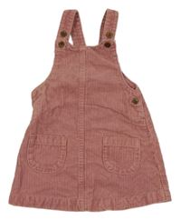 Starorůžové manšestrové šaty miniclub